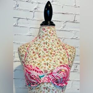 Aerie Pink Halter Bikini Top - 32B